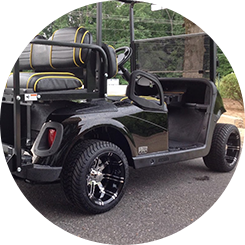 Golf Cart with Custom Wheels - Golf Cart Wheels & Tires Cumming GA